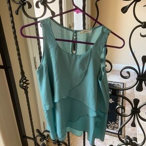 Dressy Teal Tank